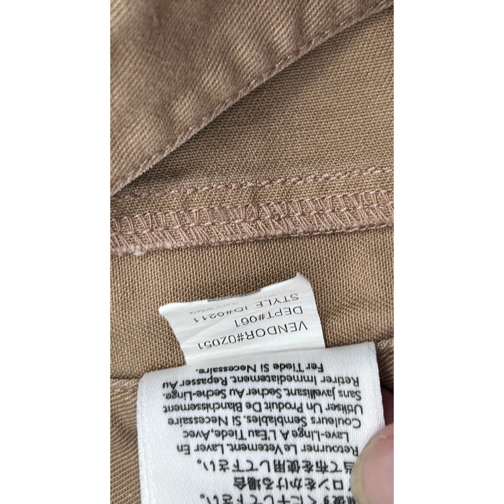 Vintage Eddie Bauer Womens 12 Khaki Cotton Maxi Skirt 90s Utility Y2K Minimalist - Picture 8 of 10